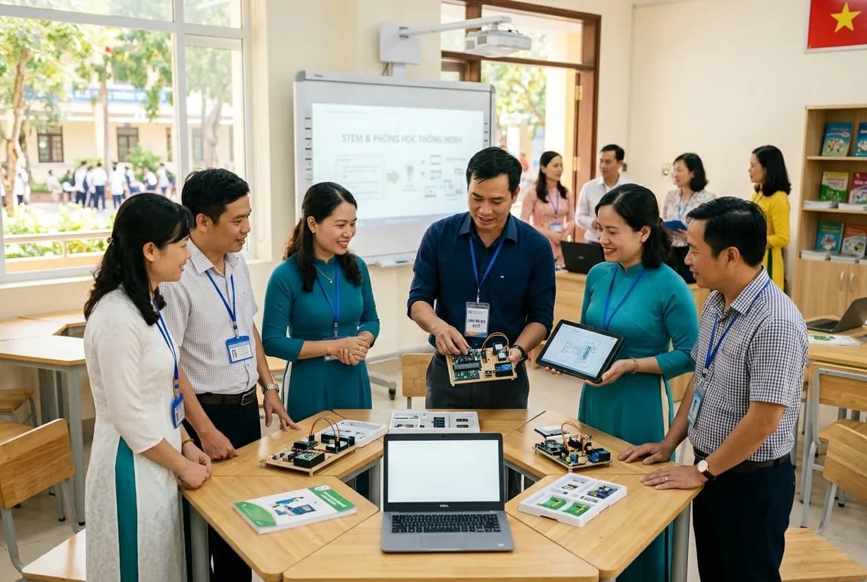 Chuyên gia công nghệ giáo dục Hoàng Phúc JSC tư vấn giải pháp phòng học thông minh cho nhà trường