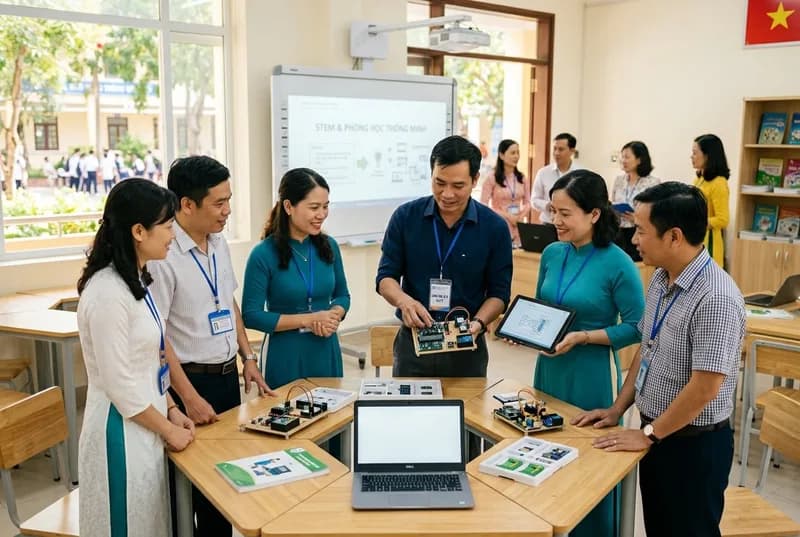 Chuyên gia công nghệ giáo dục Hoàng Phúc JSC tư vấn giải pháp phòng học thông minh cho nhà trường