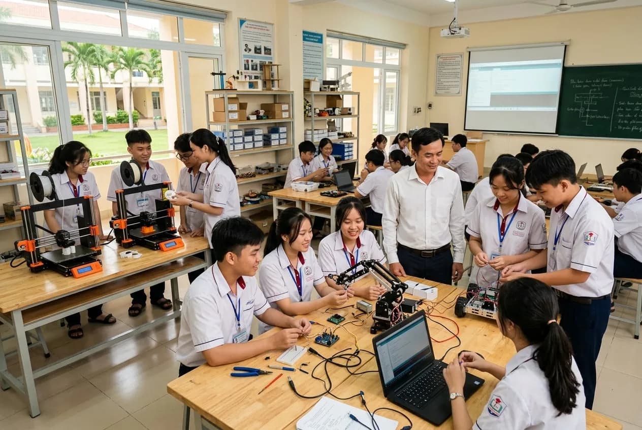 Không gian giáo dục STEM đa năng tại trường phổ thông theo Thông tư 86