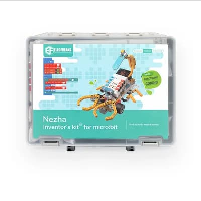Mặt trước hộp đựng bộ Nezha Inventor's Kit V2 kèm mô hình robot bọ cạp