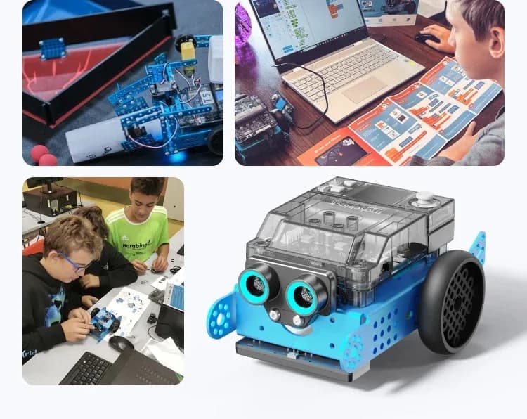 Robot giáo dục lập trình Makeblock mBot2 tích hợp bo mạch CyberPi và cảm biến