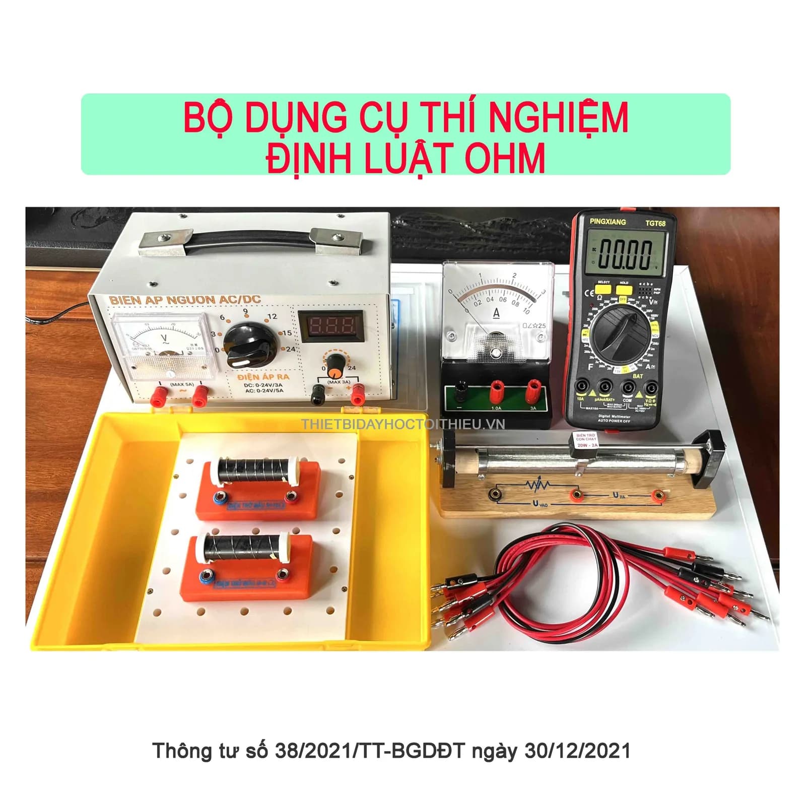 BỘ DỤNG CỤ THÍ NGHIỆM ĐỊNH LUẬT OHM - hình 4