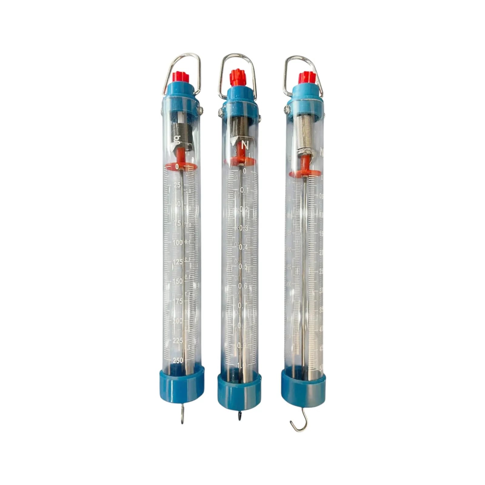 Bộ ba lực kế lò xo gắn bảng dải đo 1N, 2.5N và 5N