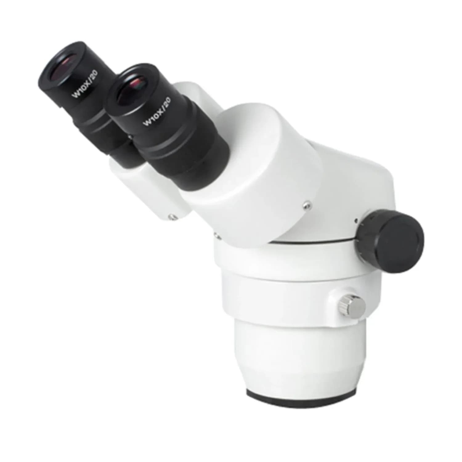 Đầu quan sát hai mắt của kính hiển vi soi nổi Motic SMZ-140 với núm chỉnh phóng đại