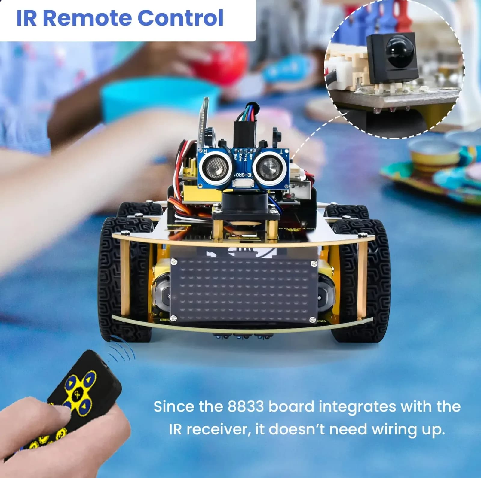 STEM - Robot Tự Hành 4 Bánh (EduSpark V2.0) - hình 2